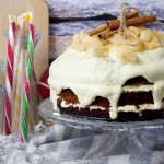 ciasto miodowe z jablkami / Honey apple cake