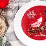 Zupa krem z pieczonych burakow z gruszkami i imbirem / Cream of roasted beet soup with pears and ginger