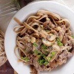 Szybki strogonow wołowy / Easy beef stroganoff