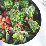 Jarmuż z boczkiem i czosnkiem / Bacon and garlic kale