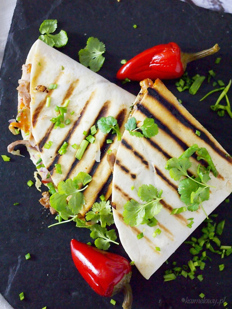 Quasedillas z kaczką w sosie bbq / Bbq duck quasedillas