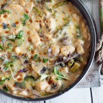 Kurczak zapiekany w śmietankowym sosie ze szparagami / Creamy chicken and sparagus bake