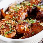 Pieczony kurczak w sosie satay / Roasted chicken satays