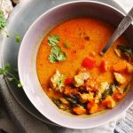 Zupa z dynią i chorizo / Pumpkin and chorizo soup