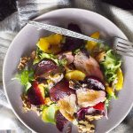 Sałatka z kaczką, pieczonymi burakami i pomarańczą / Duck beets and orange salad