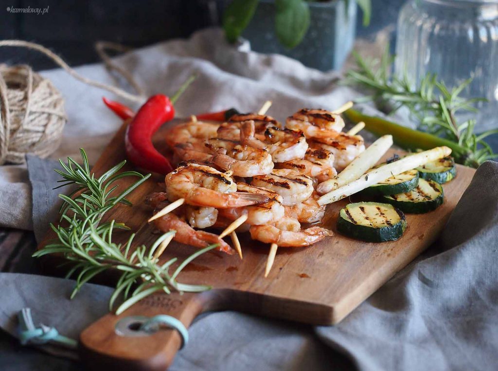 Grillowane-krewetk-w-glazurze-miodowo-piwnej-Grilled-shrimp-with-honey-beer-glaze